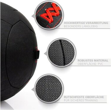 Стійка м'яч для волейболу Sport-Tec Robusta, 35 см, 3 кг, жовтий/червоний