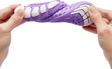 Racqua дитячі шкарпетки-тапочки для плавання та басейну, дихаючі, розмір 28-37, фіолетовий