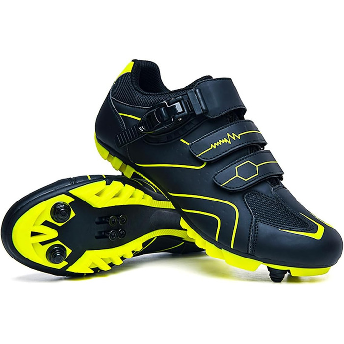 Велосипедні шкарпетки для чоловіків та жінок, MTB, шосе, SPD, mountainbike, кросівки, дихаючі, outdoor, велосипедні кросівки для занять спортом в приміщенні з пряжкою (36 EU, Зелений)