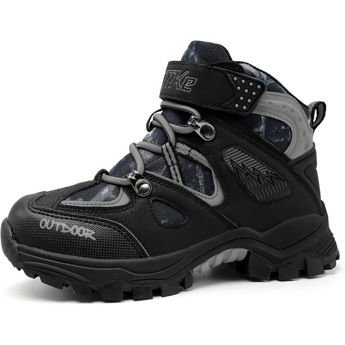 Дитячі зимові черевики Elaphurus: теплі, зручні для ходьби та трекінгу (40 EU, камуфляж чорний)