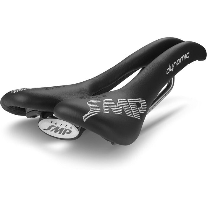 Велосипедне сідло SMP DYNAMIC з нержавіючими рейками, чорне, 28x15x8 см