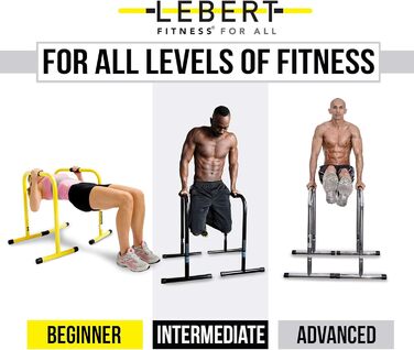 Тренувальні бруси Lebert Fitness Equalizer з еспандером для силових вправ