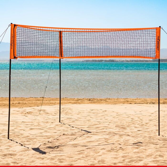 Сітка для волейболу HAMMER SHARKNET 2 в 1, трикутна та класична, регульована висота, для пляжного та класичного волейболу