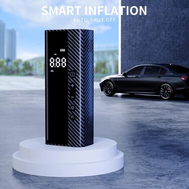 Електричний повітряний насос U-VKK 5200mAh, 150PSI, портативний акумуляторний компресор з LCD-дисплеєм для велосипедів, мотоциклів, м'ячів та надувних виробів