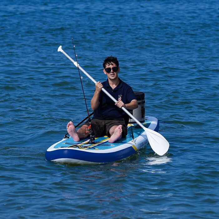 Надувна SUP-дошка Tuxedo Sailor з аксесуарами: регульоване весло, насос, рюкзак, плавник для сапбордингу