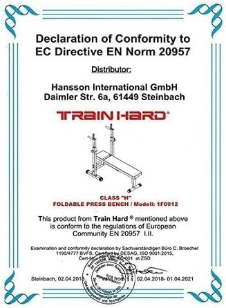 Складана багатофункціональна лава TrainHard Blackcombo з довгою і короткою штангою та набором гантельних дисків 50 кг