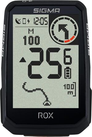 Велокомп'ютер SIGMA ROX 4.0 Special Edition GPS бездротовий з навігацією, сумісний з E-Bike (чорний)