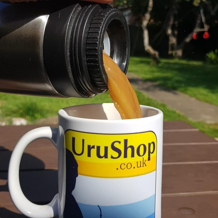 Термос Gaucho Bruno Yerba Mate з носиком і ручкою, білий, нержавіюча сталь, для гарячих і холодних напоїв