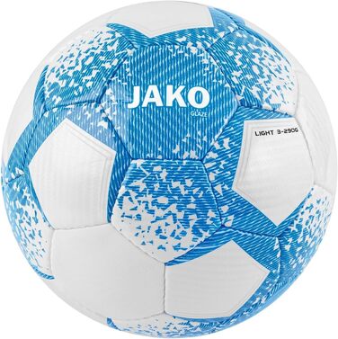 Футбольний м'яч JAKO Lightball Glaze 4, білий/хакі/неон-зелений