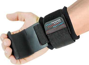 Гаки Grip Power Pads PRO для важкої атлетики, сталеві, з неопреною підкладкою, з ременями на зап'ястя, для чоловіків і жінок, для пауерліфтингу, шрагу, станового тязі, 2 шт., до 300 кг