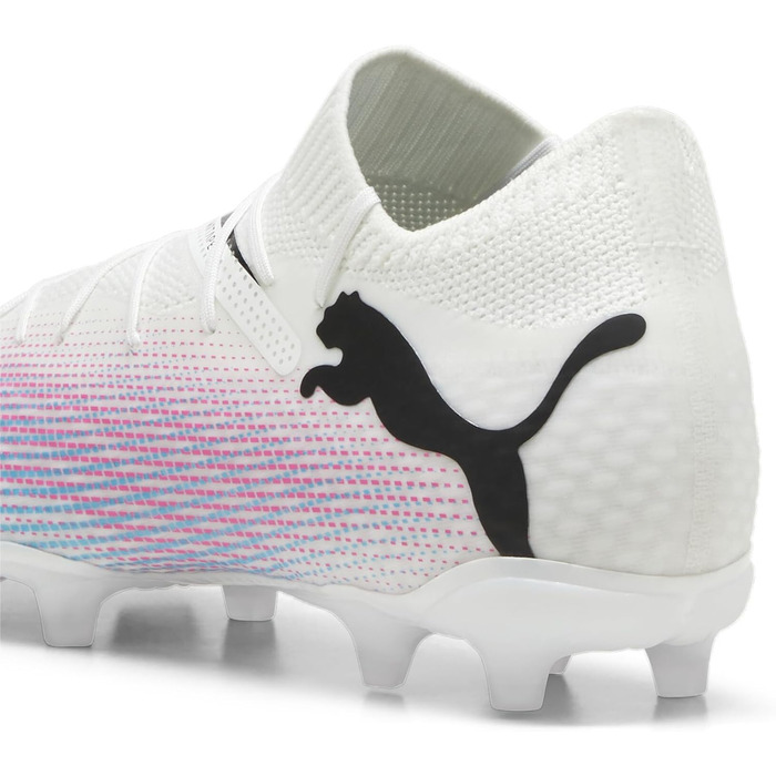 Дитячі футбольні бутси PUMA Future 7 Pro Fg/Ag Jr - біло-чорно-рожеві, 28 EU