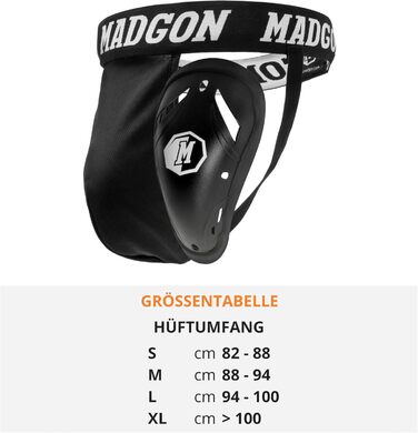 Захист промежини MADGON для чоловіків – спортивний суспензорій з високою мобільністю, захисний мішечок M