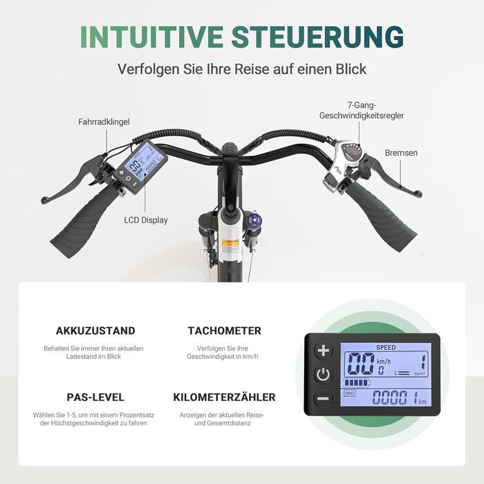 ESKUTE C100 Електровелосипед 26
