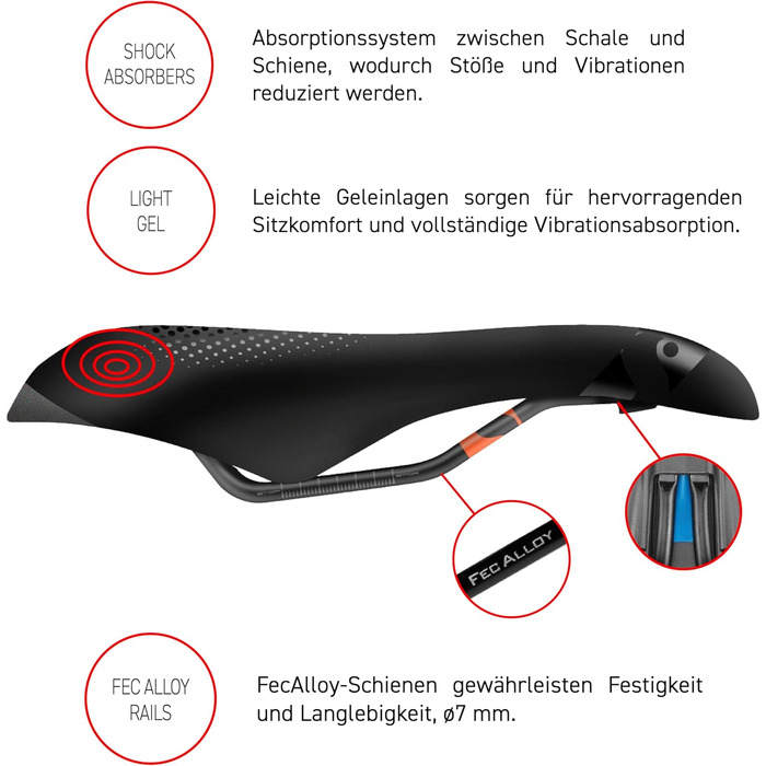 Велосипедне сідло Selle Italia Zoo Gel Flow для шосе, MTB та гравійних велосипедів – для жінок та чоловіків, L3