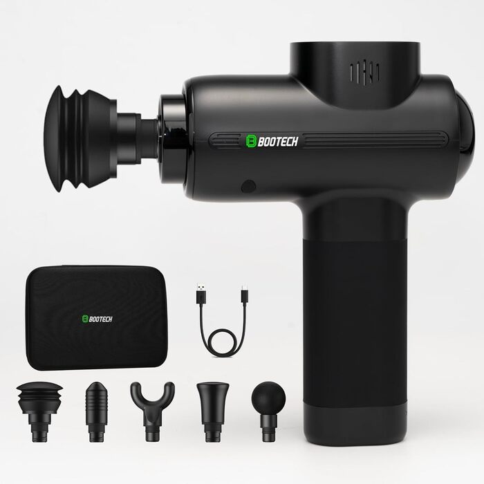 Професійний масажер для м'язів BG-Core: тиснення 10 мм, 5 насадок, 5 швидкостей, для спорту та зняття болю