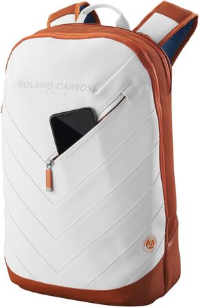 Ракетка для тенісу Wilson Roland Garros Super Tour: сумка-рюкзак 19x6.5x49 см, біло-синьо-сіра