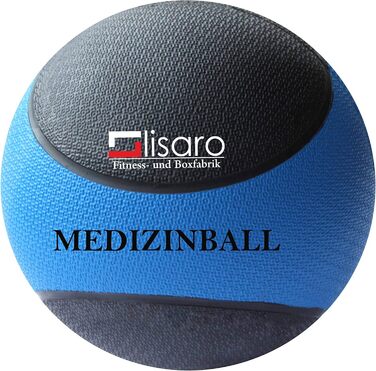 Медичний м'яч Lisaro Classic 5 кг, штучна шкіра/гума