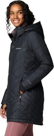 Жіноча зимова куртка-пальто Columbia First Generation Heavenly Long Hooded Jacket, чорна, розмір L