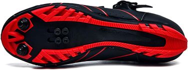 Чоловічі велотуфлі MTB для катання по бездоріжжю, сумісні з SPD, для їзди в приміщенні та на вулиці, з швидкою шнурівкою (47 EU, C)