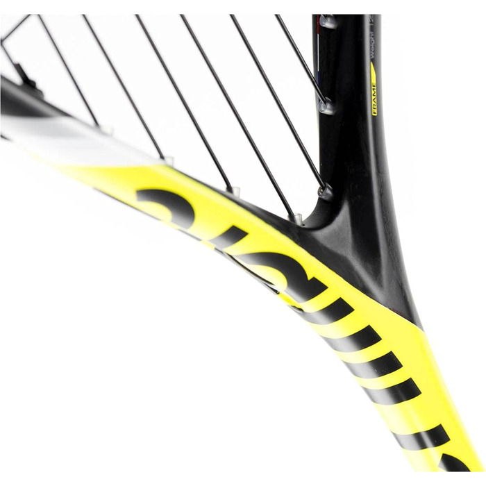 Сквош ракетка Tecnifibre Carboflex 125 Heritage 2 (2021) для дорослих, чорна/жовта, зі струнами та чохлом