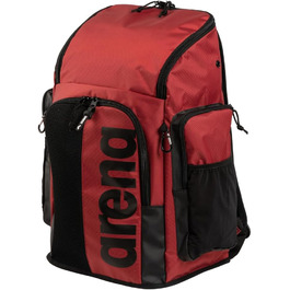 Рюкзак Arena Spiky III 45L для плавання, спорту та відпочинку. Водовідштовхуючий, з відділенням для мокрого одягу. NS Crimson/Black