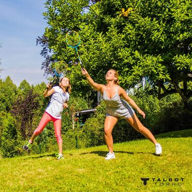 Набір для бадмінтону Talbot-Torro Family: 2 дитячі ракетки, 2 стандартні, 3 волани, сітка, сумка