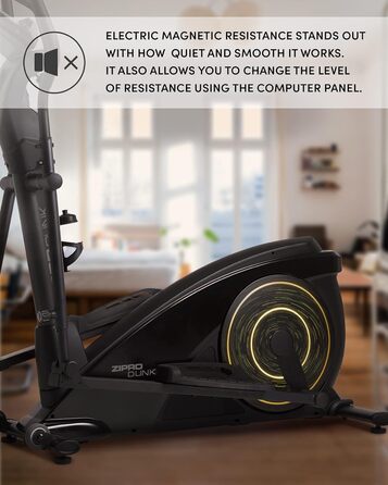 Zipro Crosstrainer Dunk: еліптичний тренажер для дому, до 150 кг, 16 рівнів опору