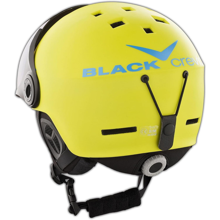 Шолом гірськолижний BLACK CREVICE Saalbach з візором (жовто-блакитний) | Unisex, 58-61 см | Для чоловіків та жінок