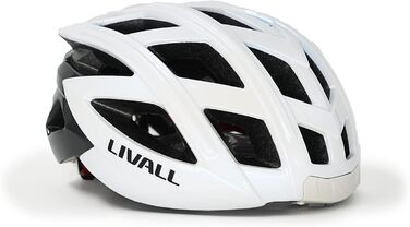 Велошолом Livall BH60SE Neo білий, унісекс, для дорослих, розмір 55-61 см, розумний шолом з Bluetooth