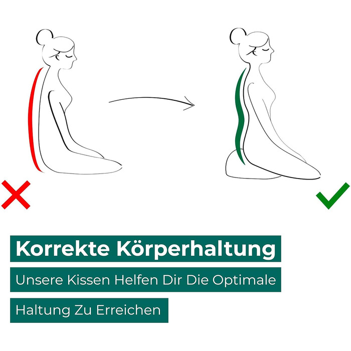 Подушка для йоги та медитації кругла висока (20 см) смарагдово-зелена, знімний чохол, 100% натуральні матеріали, виготовлено в ЄС