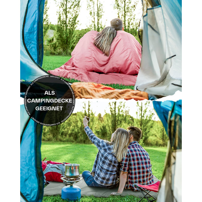 Сплячий мішок літній Sportneer 190x85 см: легкий, водонепроникний, для кемпінгу, походів, подорожей (рожевий)