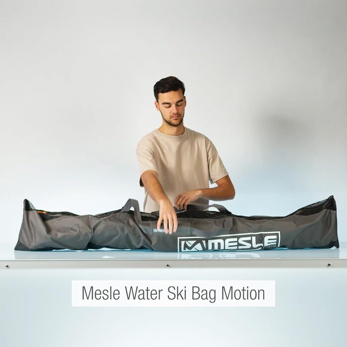 Сумка для водних лиж Mesle Motion, для комбо та слаломних лиж до 175 см, чорна-сіра