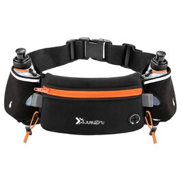Пояс-сумка для бігу з флягами (2x175 мл) Orange/Abendrot - водонепроникна, для телефону, марафону, бігу, велоспорту