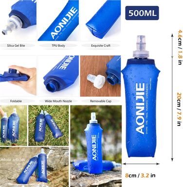 Легкий рюкзак для бігу та велосипеда LOVARTS BEAUTY 5L з питною системою, чорний, з пляшкою 500 мл для жінок і чоловіків