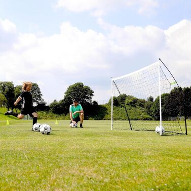 Футбольні ворота QUICKPLAY Kickster Pro 5x3' з базовою вагою для професійного тренування на газоні, штучному покритті чи траві, одиночне