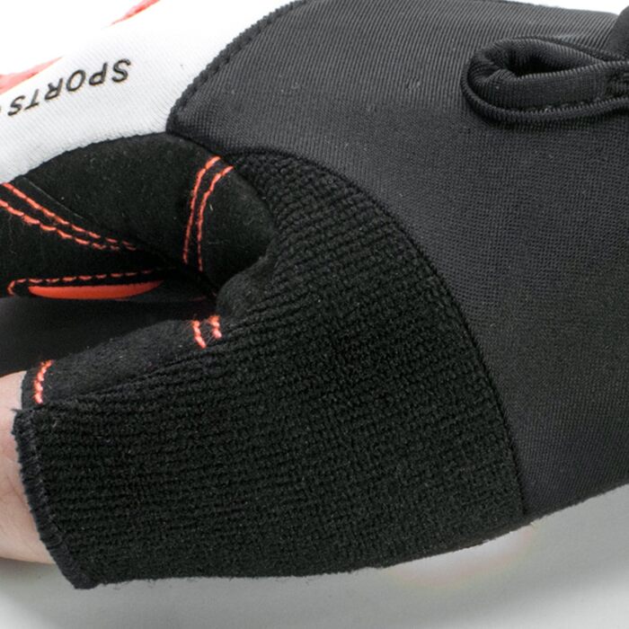 Велосипедні рукавички для чоловіків та жінок, напівпальцеві, дихаючі, антиковзні - помаранчевий, розмір M