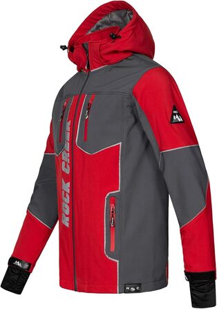Чоловіча куртка Rock Creek Softshell для активного відпочинку та аутдору, модель H-237, червона, розмір L
