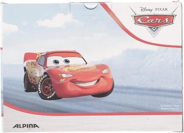 Дитячий велосипедний шолом Alpina Hackney Disney Cars, легкий, ударостійкий, з вентиляцією, можливість встановлення LED, розмір 51-56 см