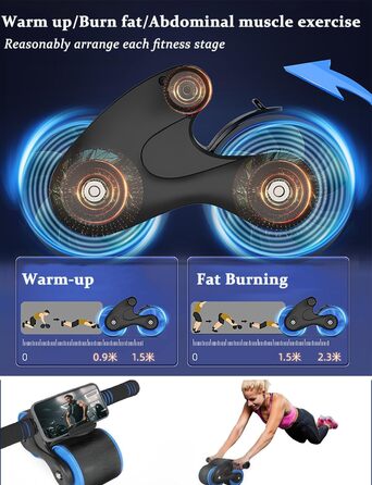 Ролер для пресу DROMEDARY з підставкою для телефону та пружиною для повернення, тренажер для пресу та фітнесу