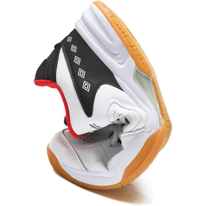 Чоловічі/Жіночі гандбольні кросівки: дихаючі, з антиковзаючою підошвою, легкі, для змагань та тренувань, білі/червоні, 40 EU