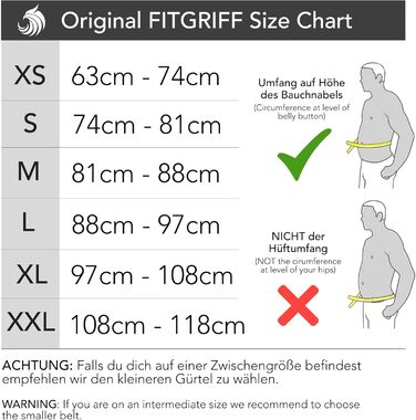 Пояс для важкої атлетики FITGRIFF V1 – фітнес-пояс для бодібілдингу, кросфіту, силових тренувань, універсальний для чоловіків і жінок