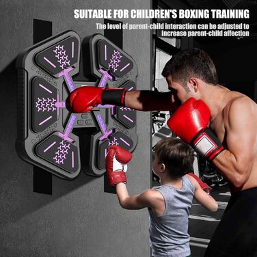 Музична боксерська машина з Bluetooth, LED-дисплеєм та 9 режимами швидкості, для дорослих та дітей