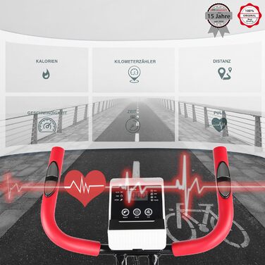 Велотренажер Ultrasport F-Bike/F-Rider Basics, складаний, LCD-дисплей, регульоване навантаження, сенсори пульсу, для дому, для спортсменів і літніх людей