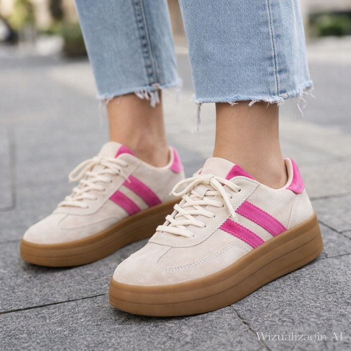 Жіноче спортивне взуття Goodin GD-XF-209-BEIGE-FUXIA, розмір 39
