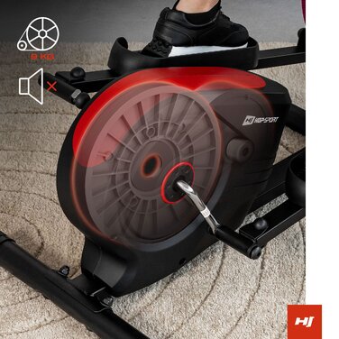Орбітрек Hop-Sport HS-2050C Cosmo магнітний чорний/червоний