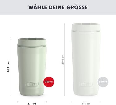 Термос нержавіючий Thermos Stainless King 0.47л червоний для напоїв - термокружка для кави з гачком для чаю, герметичний, BPA-free