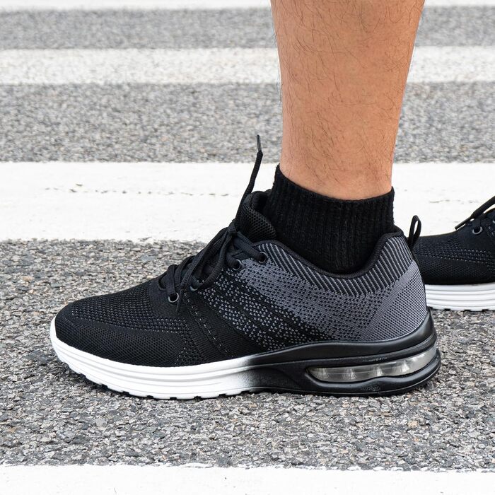 Кросівки для бігу Hitmars: спортивні, легкі, дихаючі, для чоловіків та жінок, Outdoor, Fitness, Jogging, чорний, сірий, блакитний, EU 36-48 (Сірий, 42 EU)