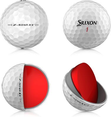Гольф-м'ячі Srixon Z-Star XV 8, преміум, 12 шт., тур рівень, для дорослих, Pure White