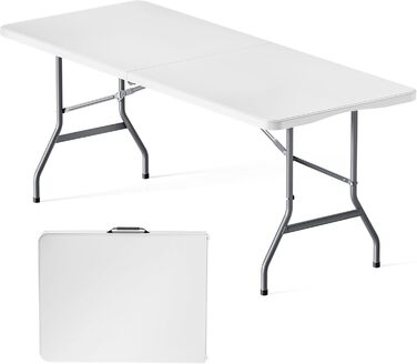 Складаний туристичний стіл Wiltec 122x60x75 см: для кемпінгу, відпочинку, вечірок, саду