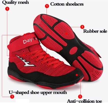 Дитячі боксерські черевики Ringerschuhe - зручні та стабільні для занять спортом, боксом, фітнесом та важкою атлетикою (46 EU)